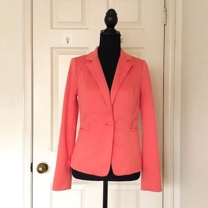 NWT. The Limited Rayon Blended Orange Blazer with lining and pockets.